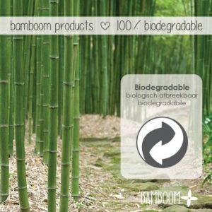 Afbeelding van Bamboom badcape + washandje 75x75 - roos