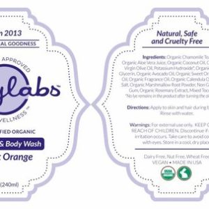 Afbeelding van BabyLabs Biologische Shampoo en body wash 240ml