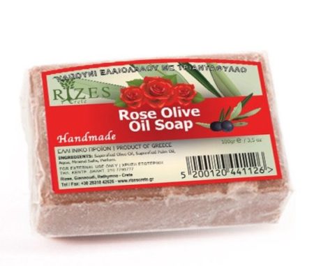 Afbeelding van Rizes Rose Olive Oil Soap 5 stuks voordeelverpakking