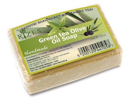 Afbeelding van Rizes Green Tea Olive Oil Soap 5 stuks voordeelverpakking
