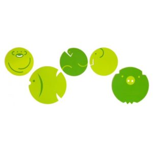 Afbeelding van bObles Tumbling Animals - wand decoratie set groen