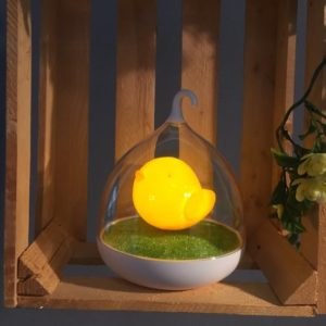Afbeelding van Vogel Lamp in vorm Vogelkooitje Oranje