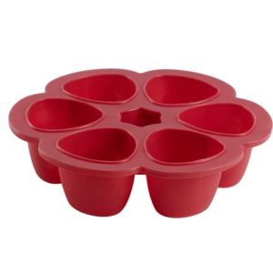 Afbeelding van Béaba Multi-portions voor diepvries BPA-vrij Rood 6 x 90 ml
