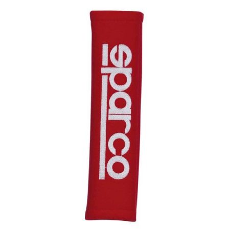 Afbeelding van Sparco Set Gordelhoezen - Geborduurd logo - Rood