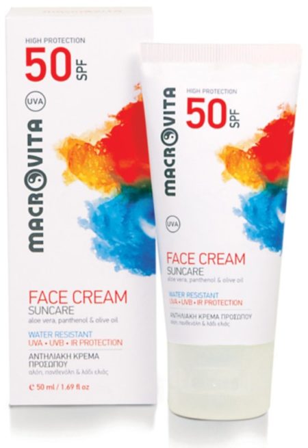 Afbeelding van Macrovita Sunscreen Face Cream SPF50 [white]